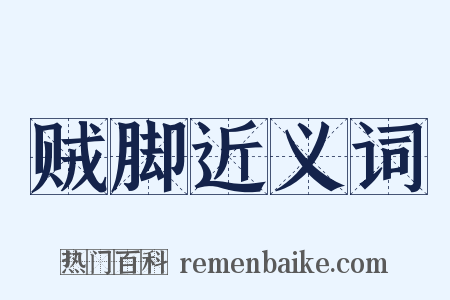 贼脚近义词是什么意思的图片